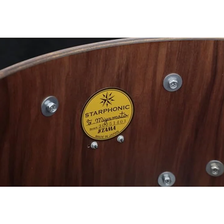 Tama PWB147-GWB Starphonic Snare 14"x7" Snare Drum aus Black Walnut Burl, hochwertige Verarbeitung – Bild 4