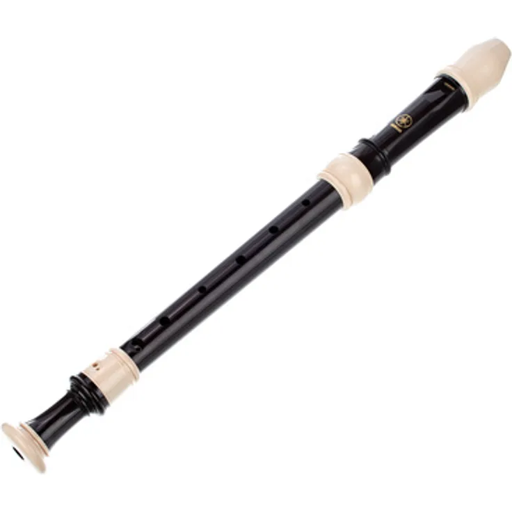 Yamaha YRA-302 BIII Alto Recorder, dreiteilige Altblockflöte aus ABS-Kunststoff, barocke Griffweise, braun, inkl. Tasche, a' = 442Hz