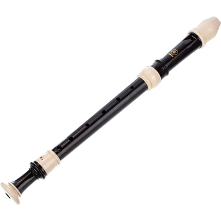 Yamaha YRA-302 BIII Alto Recorder, dreiteilige Altblockflöte aus ABS-Kunststoff, barocke Griffweise, braun, inkl. Tasche, a' = 442Hz