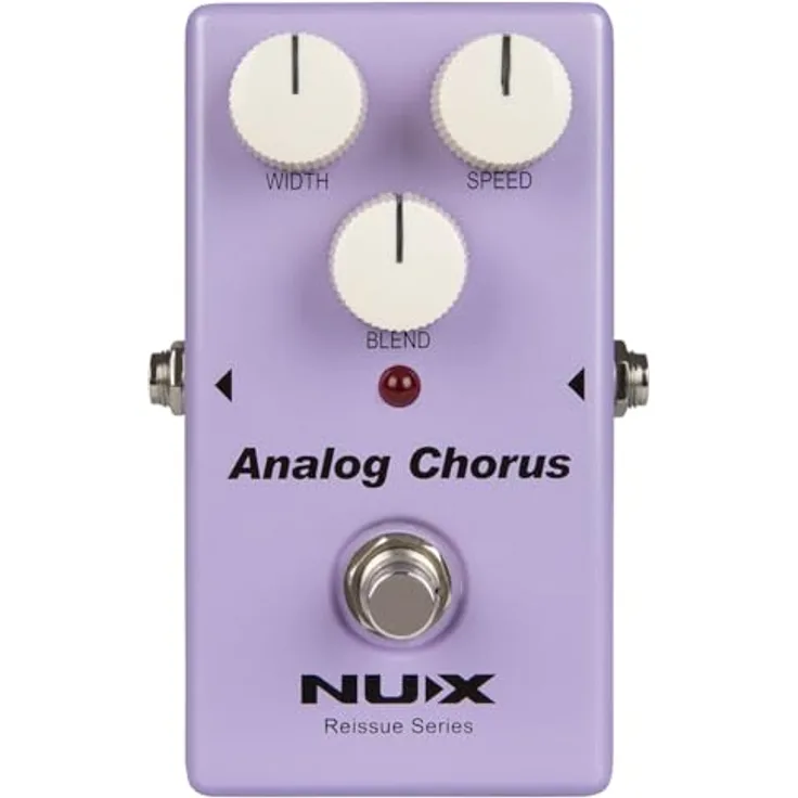 Nux Analog Chorus, Gitarren-Effektpedal mit vollanaloger Bucket-Brigade-Schaltung, True Bypass, kompakte Bauweise