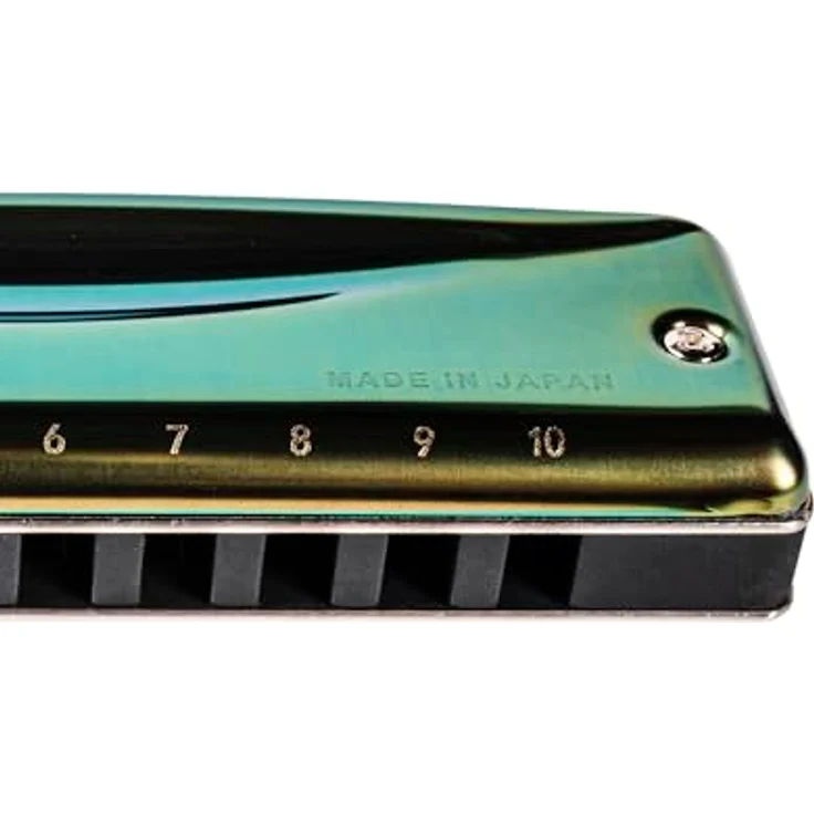 Suzuki C-20 Olive Mundharmonika, LowF Stimmung, Komposit Kanzellenkörper, Edelstahl Deckelplatten, inkl. Etui, oliv-grün – Bild 6