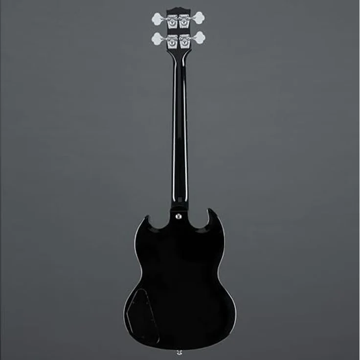 Gibson SG Bass Ebony, E-Bass mit Mahagoni Korpus und Palisander Griffbrett, 774 mm Mensur, schwarz, inkl. Koffer, Made in USA – Bild 3