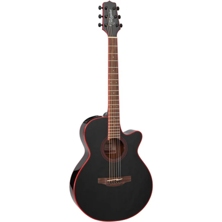 Takamine GF49CE CB, Westerngitarre mit Cutaway, massive Fichtendecke, Boden und Zargen aus Mahagoni, Cosmic Black Sparkle