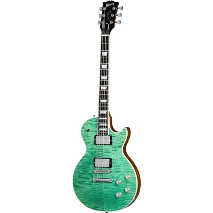 Gibson Les Paul Modern Figured, E-Gitarre in Seafoam Green mit Mahagoni Korpus, AAA-Riegelahorndecke und Burstbucker Pro Pickups, inkl. Hard Shell Case – Bild 8