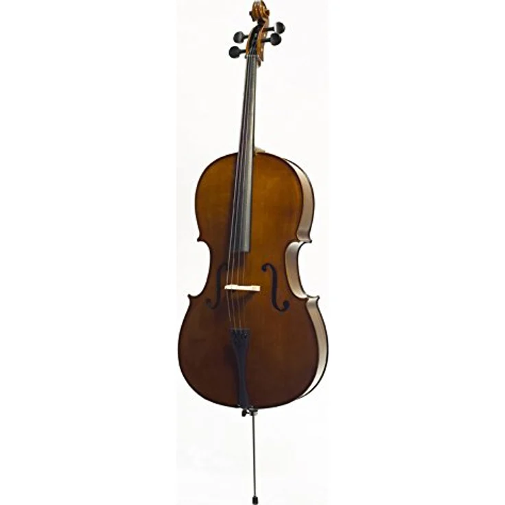 Stentor SR1108 Cello Student II 3/4, Einsteigermodell mit massiver Fichtendecke, Ahornkorpus und Ebenholzgriffbrett, inklusive Tasche und Bogen – Bild 4