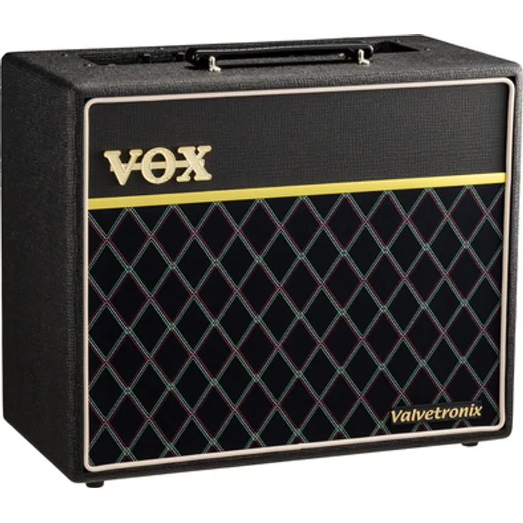 Vox Valvetronix 40, E-Gitarren-Combo mit 40W Leistung, 1 x 10" Lautsprecher, Classic Blue, 11 Verstärkermodellen, 13 Effekten, USB-Anschluss