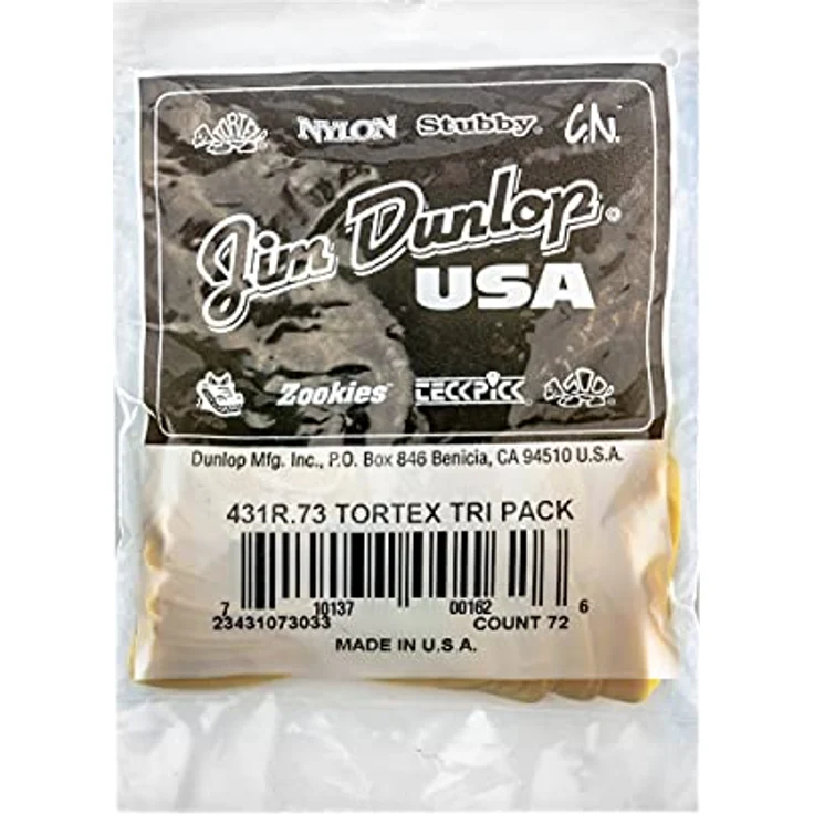 Dunlop Tortex Triangle 0,73, Plektren Set mit 72 Stück, dreieckig, Stärke 0,73 mm – Bild 4