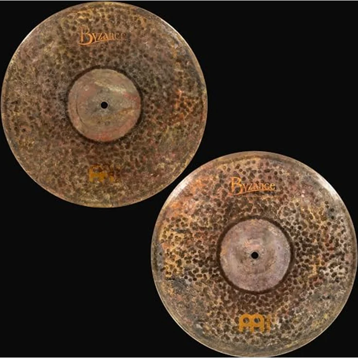 Meinl 15" Byzance Hi-Hat Extra Dry, handgehämmertes B20 Bronze Becken mit trockenem, erdigem Sound – Bild 2