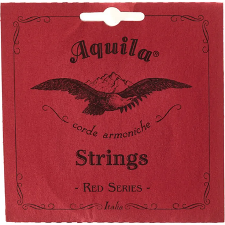 Aquila 17CH Timple Canario Red Series, Saitensatz bestehend aus 5 Saiten, D-A-E-C-G, aus Super Nylgut mit Metall-Puder beigegeben
