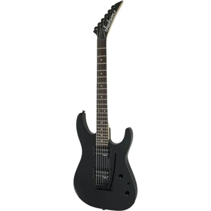 Jackson JS11 Dinky AM, E-Gitarre mit Lindenkörper, Amaranth-Griffbrett und schwarzen Humbucking-Tonabnehmern, Gloss Black – Bild 4