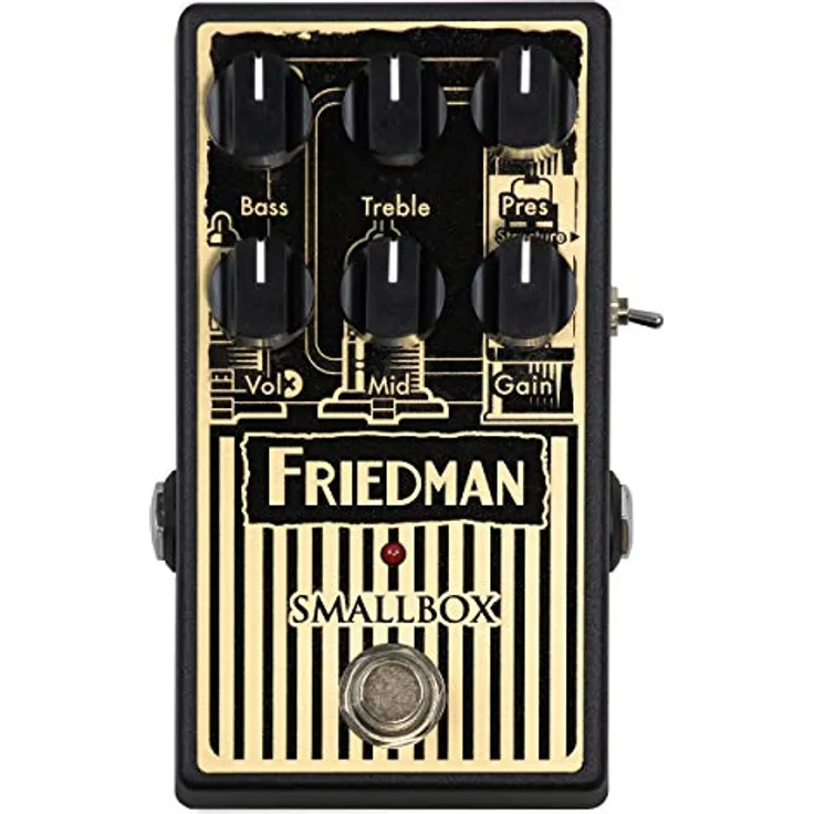 Friedman Small Box Overdrive, Effektpedal für E-Gitarre mit True Bypass und kompaktem Design