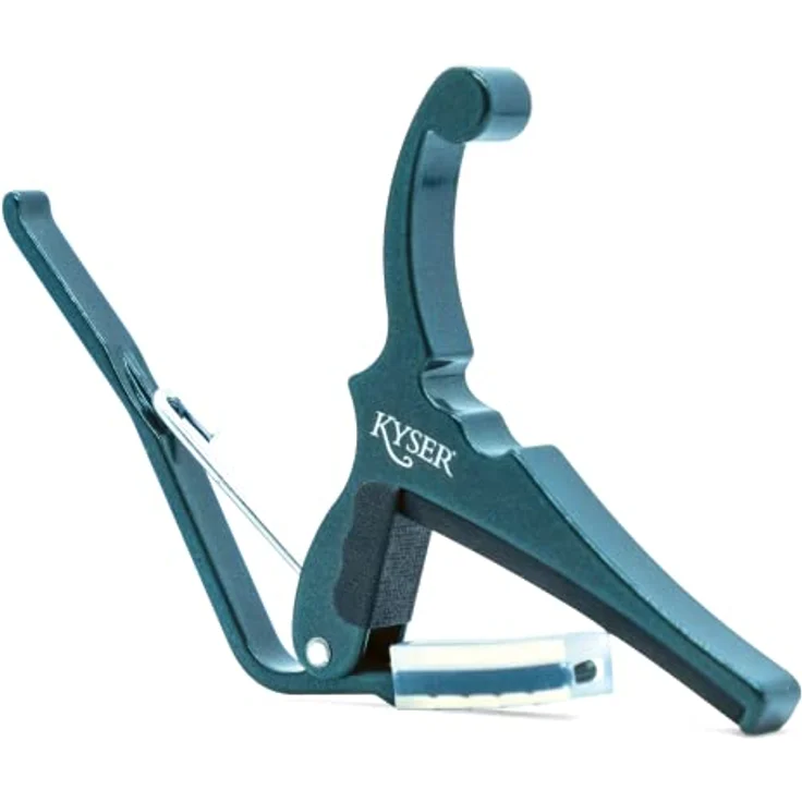 Kyser Fender Quick-Change SHG, Kapodaster in Sherwood Green mit optimalem Anpressdruck für Fender E-Gitarren – Bild 2