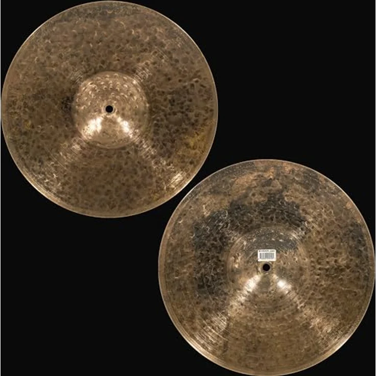 Meinl Cymbals Byzance Dark Hihat 14 Zoll (35,56 cm), B20 Bronze Becken mit dunklem Finish, handgehämmert, nuancierter Klang – Bild 3