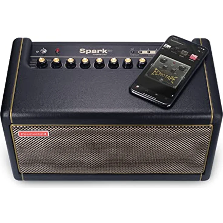 Positive Grid Spark 40 BK, Modelling Combo Verstärker für E-/Akustik Gitarre und E-Bass mit 40 Watt, schwarzes Gehäuse, Smart Jam, Bluetooth und über 50.000 Sounds – Bild 2