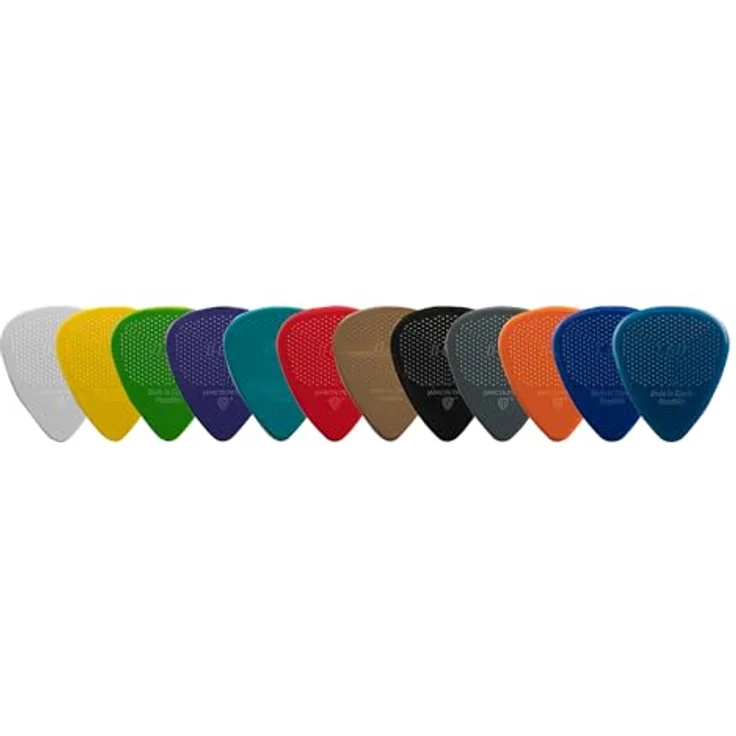 D-Grip Picks 351 Nylon Orange 1,14mm, Plektrum mit 3D-Grip-Textur, Packung mit 12 Stück – Bild 3