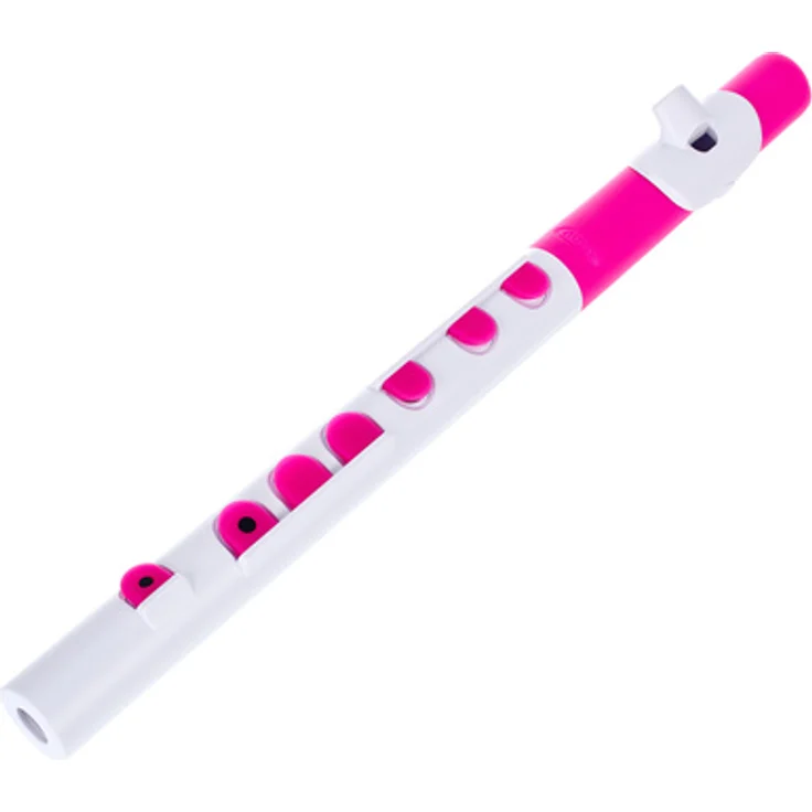 Nuvo TooT 2.0, Querflöte in C mit geradem Kopfstück und Silikonklappen, weiß-pink