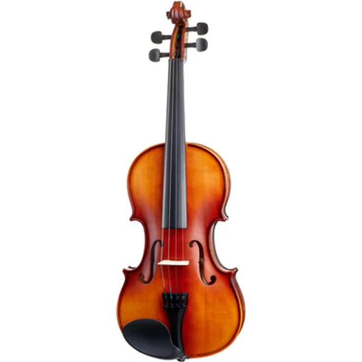 Startone Student II Violin Set 4/4, halbmassive Violine mit massiver Fichtendecke, laminierter geflammter Ahornboden, inkl. Formetui und Holzbogen