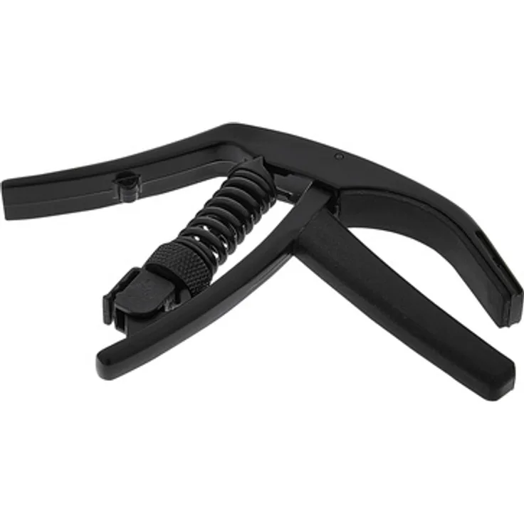 Daddario PW-CP-10 NS Artist Capo, Kapodaster für E- und Akustikgitarre, justierbar, schwarz