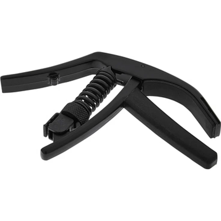 Daddario PW-CP-10 NS Artist Capo, Kapodaster für E- und Akustikgitarre, justierbar, schwarz
