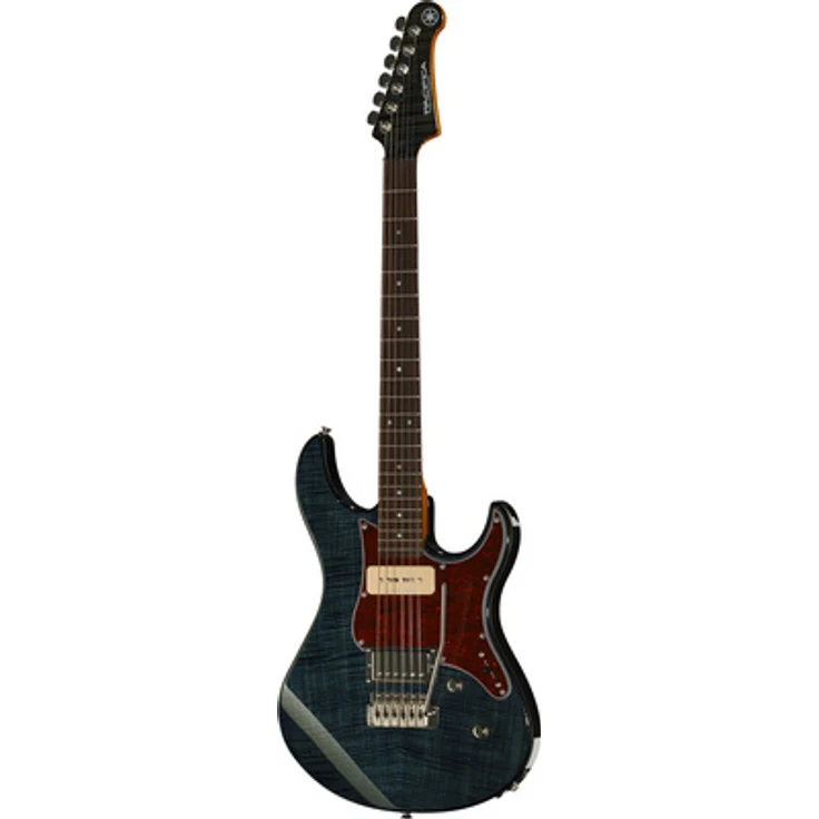 Yamaha Pacifica 611 V FM TBL, E-Gitarre mit Erlekorpus, geflammter Ahorndecke und Locking Mechaniken, Translucent Black