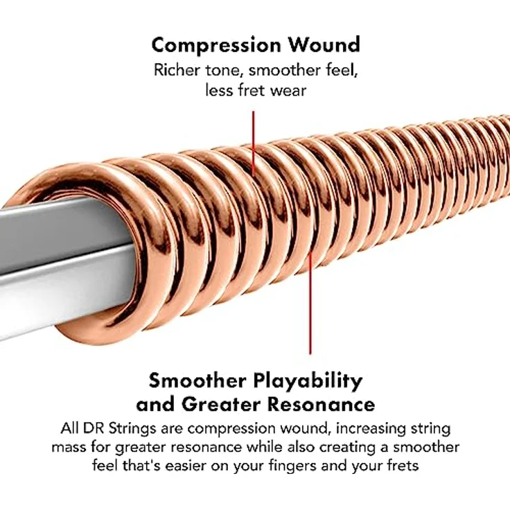 DR Strings Rare Acoustic RPM-12, Saitensatz für Westerngitarre, Phosphor Bronze, Medium, Stärke 12-54 – Bild 4