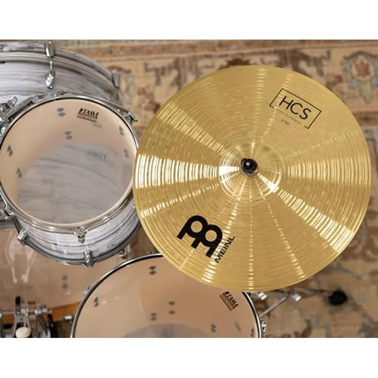 Meinl Cymbals HCS Complete Beckenset mit 14 Zoll Hihat, 16 Zoll Crash und 20 Zoll Ride - Messing, Traditionelles Finish (HCS141620) – Bild 4