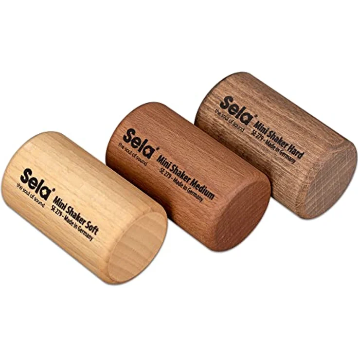 sela Mini Shaker Set, Percussion-Instrumente mit Soft, Medium und Hard Klangoptionen, kompakt und robust – Bild 3
