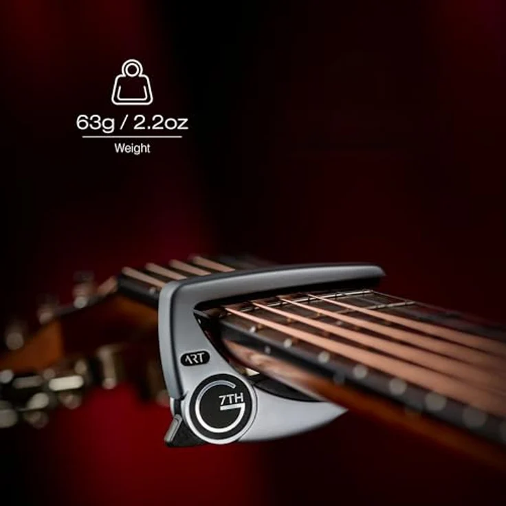 G7th Performance 3 ART Silver, Kapodaster für Acoustic und E-Gitarren mit Adaptive Radius Technology, silber – Bild 5