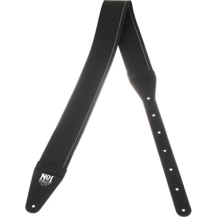 Nobels No1 Stretch Strap L, Gitarrengurt aus elastischem Material, verstellbar von 109 cm bis 138 cm, schwarz, Made in USA