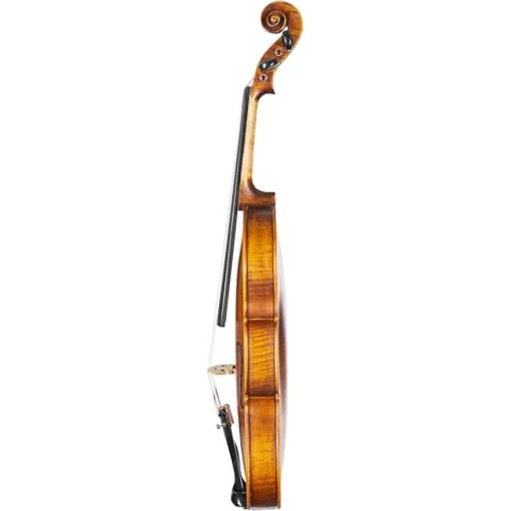 Stentor SR1865 Violine Messina 4/4, handgefertigte Violine mit massiver Fichtendecke und Ahornkorpus, Ebenholz-Griffbrett, Pirastro Besaitung, Schellack-Lackierung – Bild 4