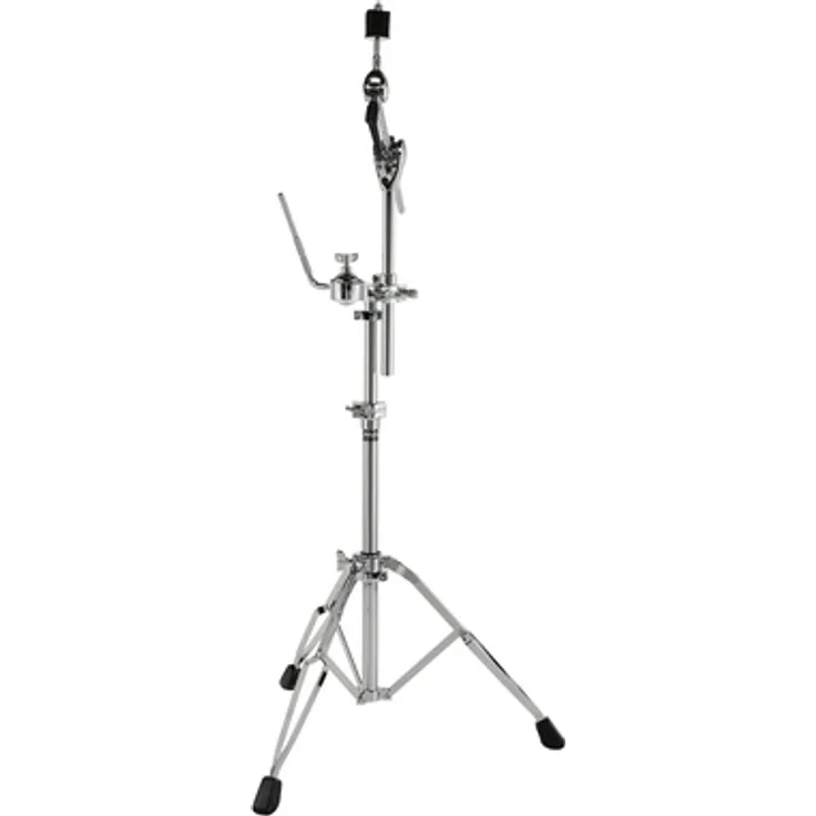 Millenium TS-9 Cymbal Tom Combi Stand, stabiler Schlagzeugständer mit max. Höhe 95 cm, Quick-Set Verstellung, inkl. memory clamps