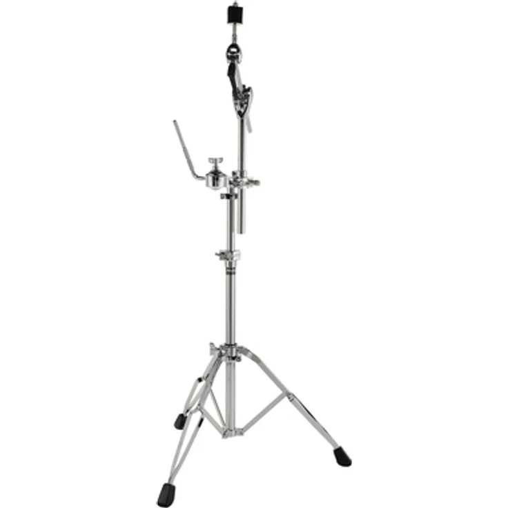 Millenium TS-9 Cymbal Tom Combi Stand, stabiler Schlagzeugständer mit max. Höhe 95 cm, Quick-Set Verstellung, inkl. memory clamps