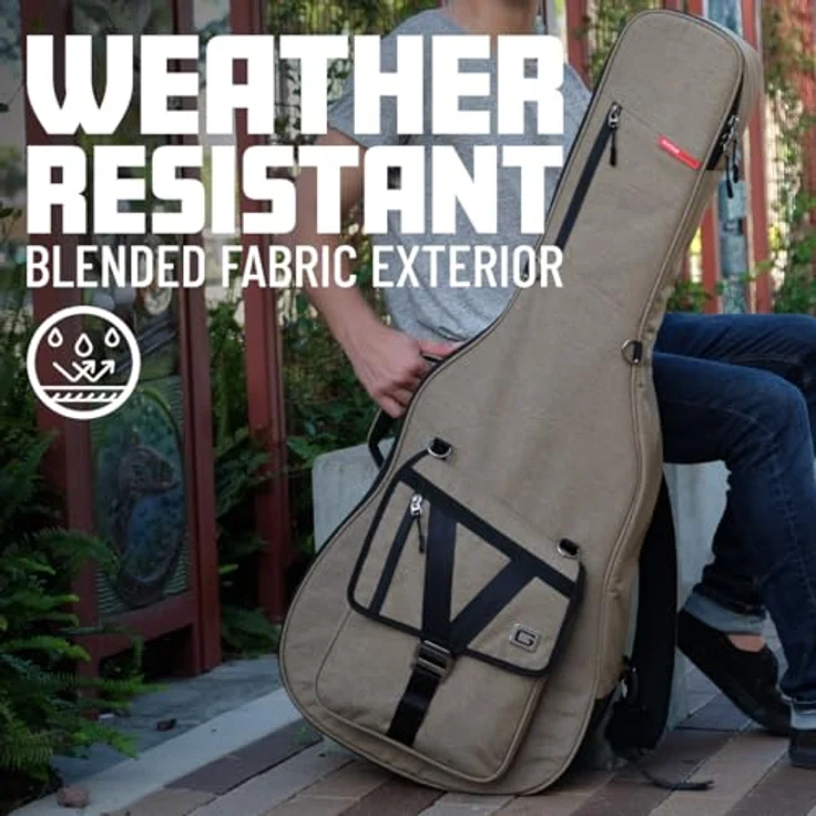 Gator Transit Series Electric Guitar Bag, Tasche für E-Gitarre mit 20 mm Polsterung, wetterfest, schwarz – Bild 2