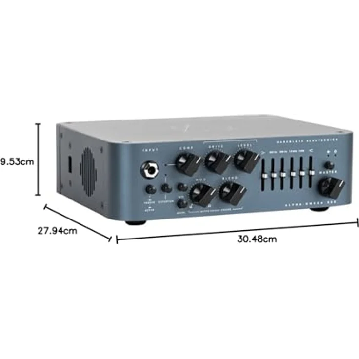 Darkglass Alpha·Omega 500 Bass Head, 500 Watt E-Bass Verstärker mit Alpha-Omega Verzerrer und 6-Band Grafik-Equalizer – Bild 4