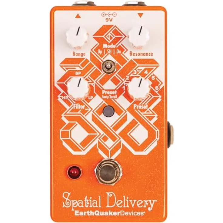 EarthQuaker Devices Spatial Delivery V3, Auto-Wah und VCF Effekt Pedal mit 6 Presets, True Bypass und benutzerdefinierbarer Expression-Steuerung