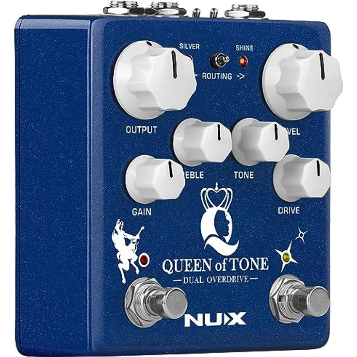 Nux Queen of Tone Overdrive, Effektpedal für E-Gitarre mit True/Buffered Bypass und 6 Reglern – Bild 8