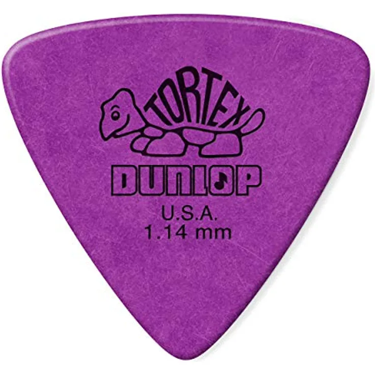 Jim Dunlop Plektrum Tortex Triangel, 1,14mm, violett, 72 Stück