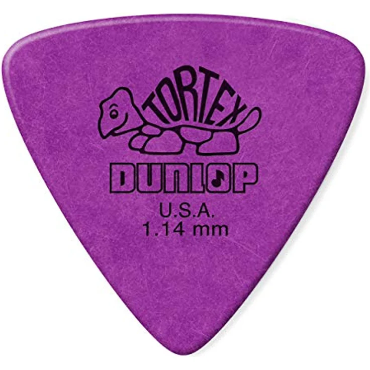Jim Dunlop Plektrum Tortex Triangel, 1,14mm, violett, 72 Stück – Bild 1