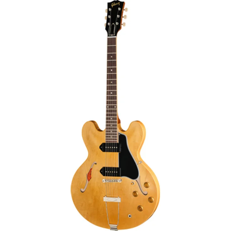 Gibson 1959 ES-330 Reissue, Hollow Body E-Gitarre in Vintage Natural mit P-90 Tonabnehmern und Mahagoni-Hals