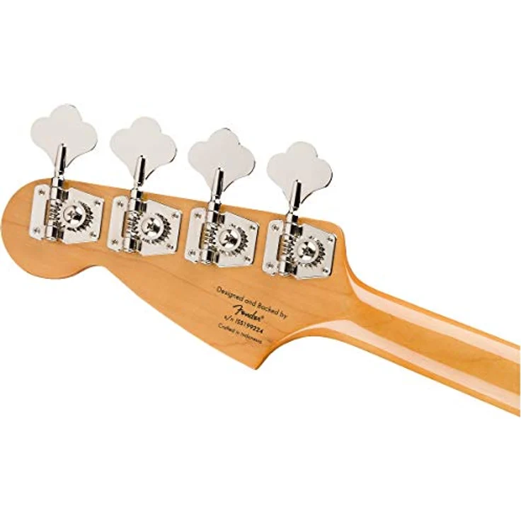 Squier CV 60s Mustang Bass OW, E-Bass mit Nato-Korpus, Ahornhals und 19 Bünden, Olympic White – Bild 9