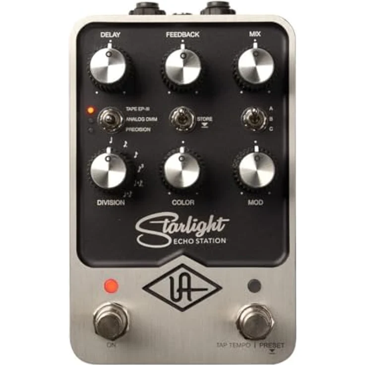 Universal Audio UAFX Starlight Echo Station, Stereo Delay Effekt Pedal mit Tape, Analog und Digital Effekten, Preset abspeicherbar, externe Stromversorgung erforderlich – Bild 1