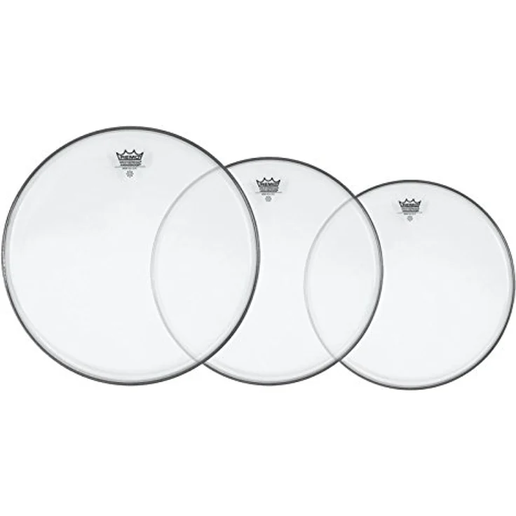 Remo Schlagzeugfell Ambassador Transparent ProPack, 12 Zoll, 13 Zoll, 16 Zoll, einlagiger Mylar Film für warmen, resonanten Klang – Bild 2