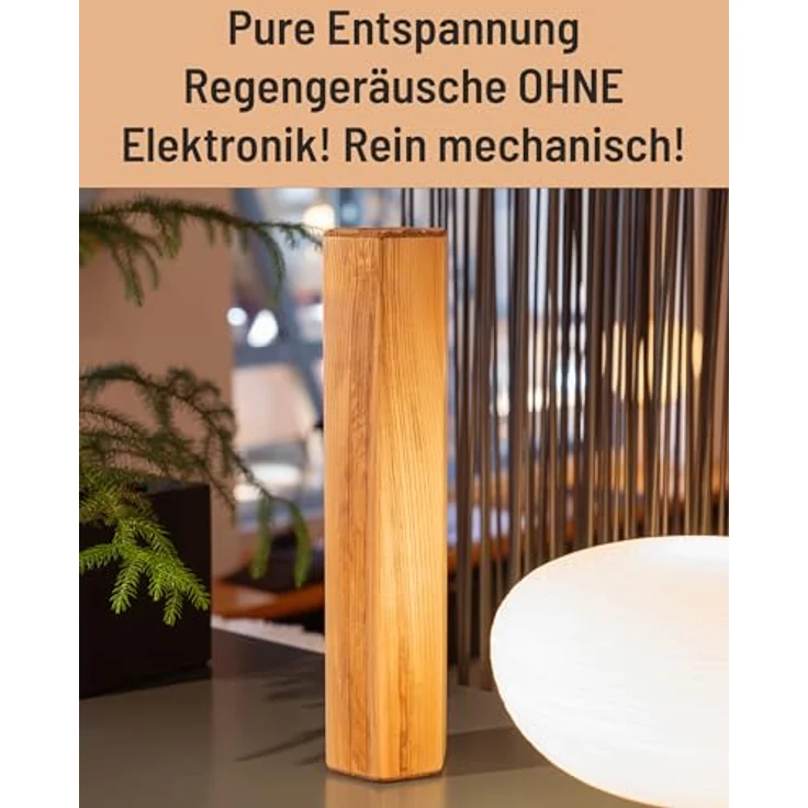 Schlagwerk IRT70 Infinity Summerrain, Regenturm aus geölter Esche mit 12 min Regendauer, 70 x 12,2 x 10,8 cm, 3,8 Kg – Bild 3