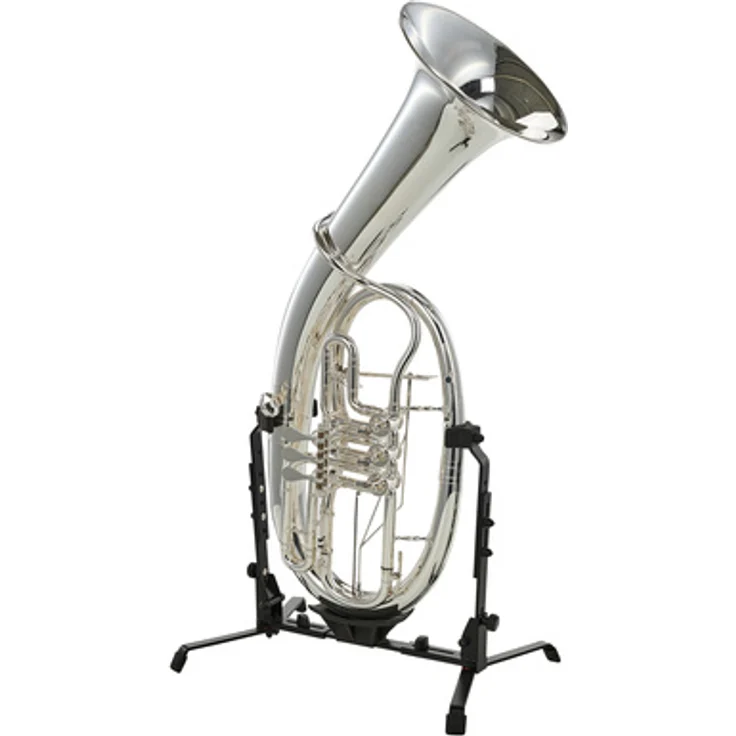 Melton MW139 Bb-Tenorhorn "Egerländer Modell", 3 Drehventile, versilbert, Goldmessing Korpus, inkl. Mundstück und GreenLine Etui