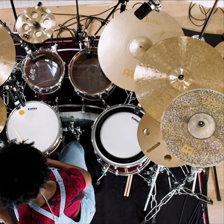Meinl 18" Byzance Extra Dry T. Crash, sehr dünnes handgehämmertes Cymbal aus B20 Bronze mit tiefem Grundton und schnellem Ausklingen – Bild 9