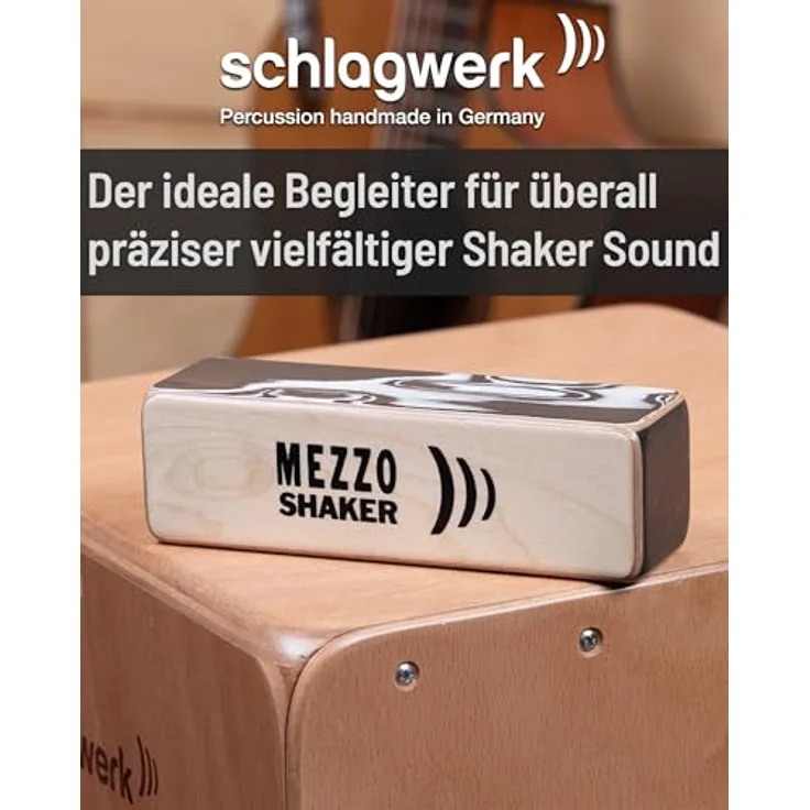 Schlagwerk SK35 Mezzo Shaker, Percussion Shaker aus Holz mit ausgewogenem Klang, ergonomischer Größe, Made in Germany – Bild 2