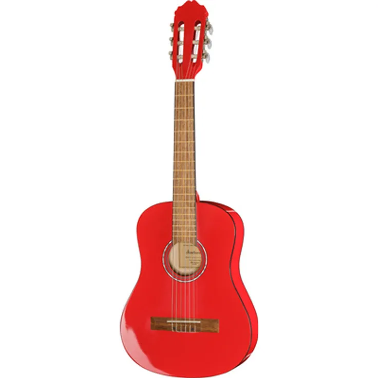 Startone CG-851 1/2 Red, Klassikgitarre mit Linde Korpus, Nato Hals, Jatoba Griffbrett, Mensur 550mm, Satin Finish in Rot
