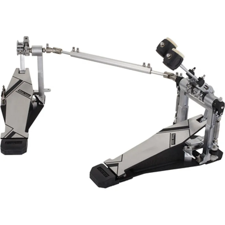 Millenium The Strike Phantom Doppel Bass Drum Pedal, Einsäulen Fußmaschine mit wechselbarem Beater, einstellbarer Federspannung, Aluminium Direct Drive, Schwarz