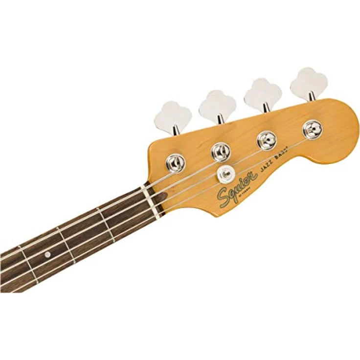Fender Squier Classic Vibe 60er Jahre Präzisions-Bass, Alnico Tonabnehmer, Laurel Jazz, normale Größe, Daphne Blue – Bild 5