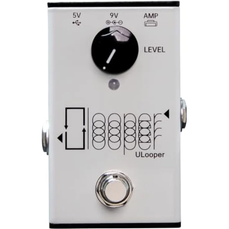 Xsonic ULooper, Looper Effekt Pedal mit 180 Minuten Aufnahmezeit, USB Typ-A und Typ-C Anschluss, Metallgehäuse – Bild 3